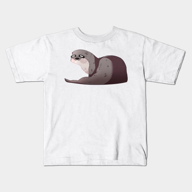 Otter Kids T-Shirt by scribblekisses